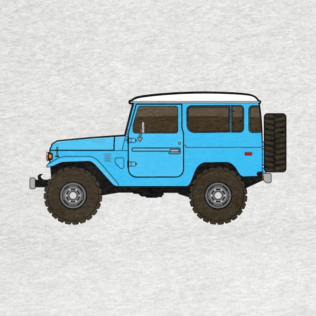 fj40 Land Cruiser blue by -oddlyeven-